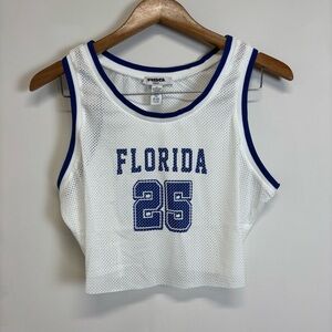 Women’s RSQ Florida Mesh Crop Jersey Tank Top